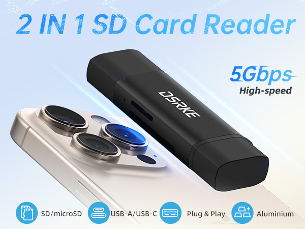 sd card reader for iphone 17 16 15 pro max macbook ipad pro usb c micro sd adapter otg