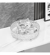 J Warrior 360 Rotating Makeup Organizer Spinning Skincare Storage for Vanity, Perfume Lazy Susan ...