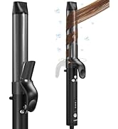 Luxspire Rotating Curling Iron, 1 1/4 inch Automatic Curling Iron Instant Heat Ionic Curling Iron...