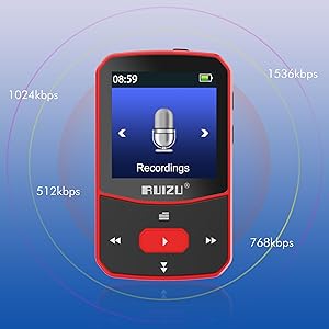 digital audio player Bluetooth mp3 player clip sport small mp3 player with voice recorder recording