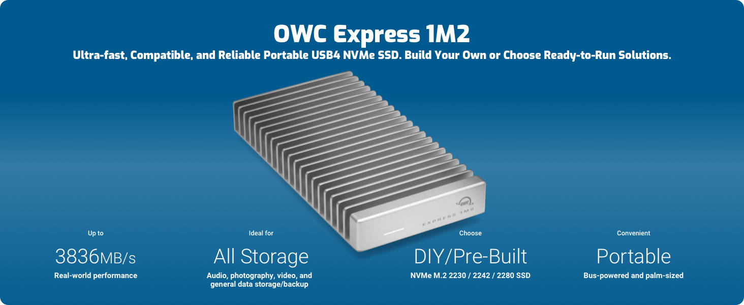 EXTERNAL SSD 1TB 2TB 4TB 8TB M.2 THUNDERBOLT USB4 STORAGE 4K MAC PC USB-C HARD DRIVE SOLID STATE 