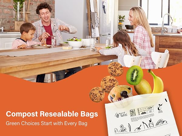 Compost Food Storage Bags Sandwich