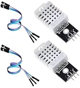 2-Pack DHT22/AM2302 Digital Temperature and Humidity Sensor Module Temperature Humidity Monitor S...