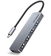 MEANHIGH USB C Hub 4-Port Type C Adapter for Laptop USB 3.0, USB 2.0 Multiple USB C to USB Splitt...