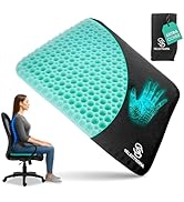 SelectSoma NEW Mint Green Gel Seat Cushion for Long Sitting, Patent-Pending Mold Design, Double-T...