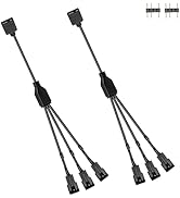 GINTOOYUN ARGB Splitter Cable 5V 3 Pin Addressable RGB Splitter Cable 3-pin to SM 3Pin Male Adapt...