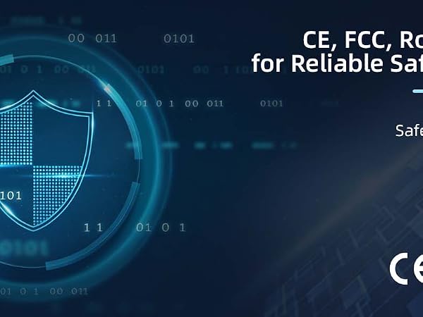 CE, FCC, RoHS Certified for Reliable Safe Operation