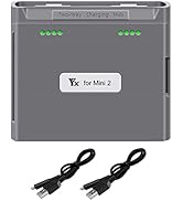 Hanatora Two-Way Battery Charging Hub and Check Battery Level for DJI Mini 2/SE Drone,Charge Two ...