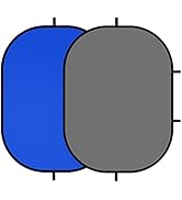 Selens Collapsible Backdrop 59x39.3inches Pop Up Blue Grey Background with Carrying Bag for YouTu...