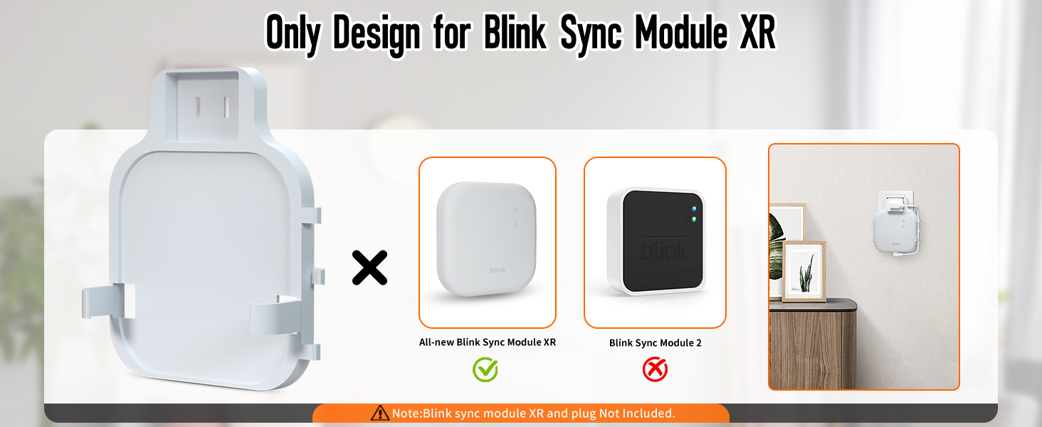 outlet wall mount for blink sync module XR