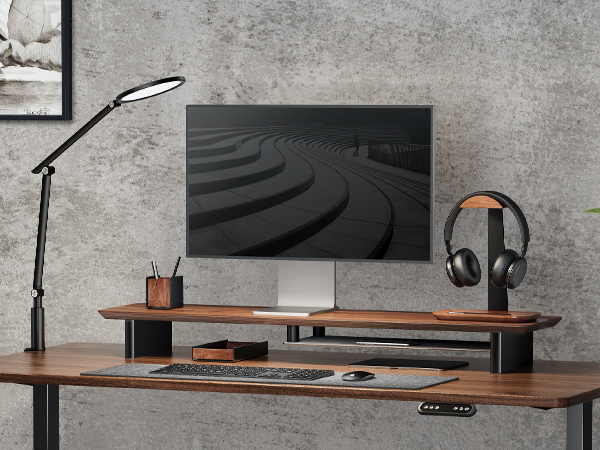 wood headphone stand holder headset for desk 