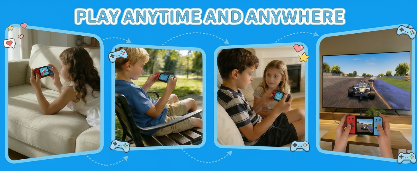 Lightweight and easy to carry, it&amp;#39;s perfect for gaming on the go or playing at home