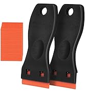 Ainiv Plastic Razor Blade Scrapers, 2PCS Scraper Tool with 30PCS Blades, Multi-funtional Cleaning...