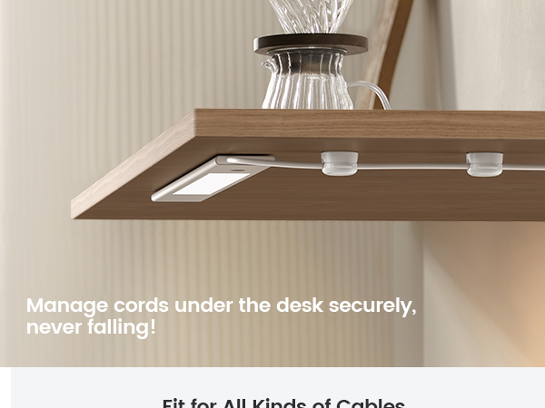 PHONE CORD HOLDER CLIPS CORD ORGANIZER FOR DESK CABLE MANAGEMENT