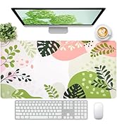 FreeNook Cute Desk Mat, Desk Matt for Desktop, Leather Mouse Pad, Waterproof Large Keyboard Pad, ...
