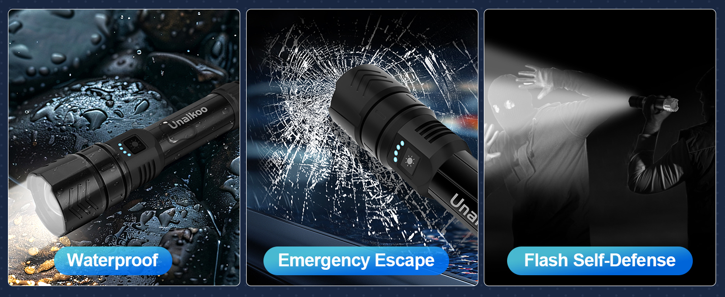 Flashlight rechargeable flashlights tactical flashlight high lumens laser aurora flash light led