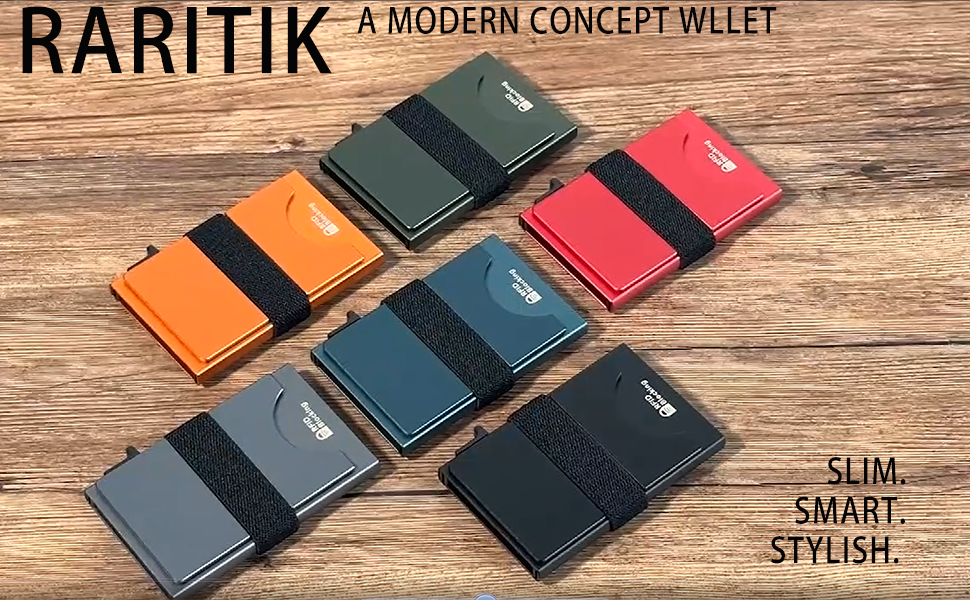 Slim Minimalist Front Pocket RFID Blocking Metal Wallets