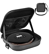 Portable CD Player Case for Personal Disc Player, Travel Carrying Stoarge Holder for Earphone and...