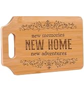 AUAUY Engraved Bamboo Cutting Board, Creative Housewarming Gift, Laser Engraved Commemorative Cut...