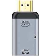 NFHK USB-C Type C Female Source to HDMI Sink HDTV &amp; PD Power Adapter 4K 60hz 1080p for Phone &amp; La...
