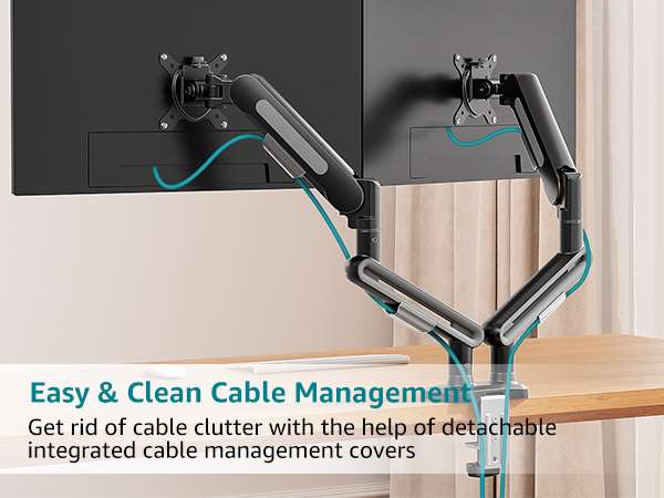 2 monitor desk mount 34