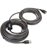 USB Extension Cable 50 ft,Nanxudyj USB 2.0 Active Extension Cable A Male to A Female Long USB Hig...