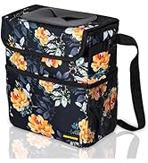 SIBOFUEGO Cute Car Trash Can with Lid - Leak Proof Car Trash Bag Hanging Waterproof Car Garbage C...