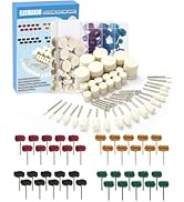 140 PCS Polishing Kit for Dremel, Abrasive Buffing Wheels Polishing Bits for Rotary Tool Accessor...