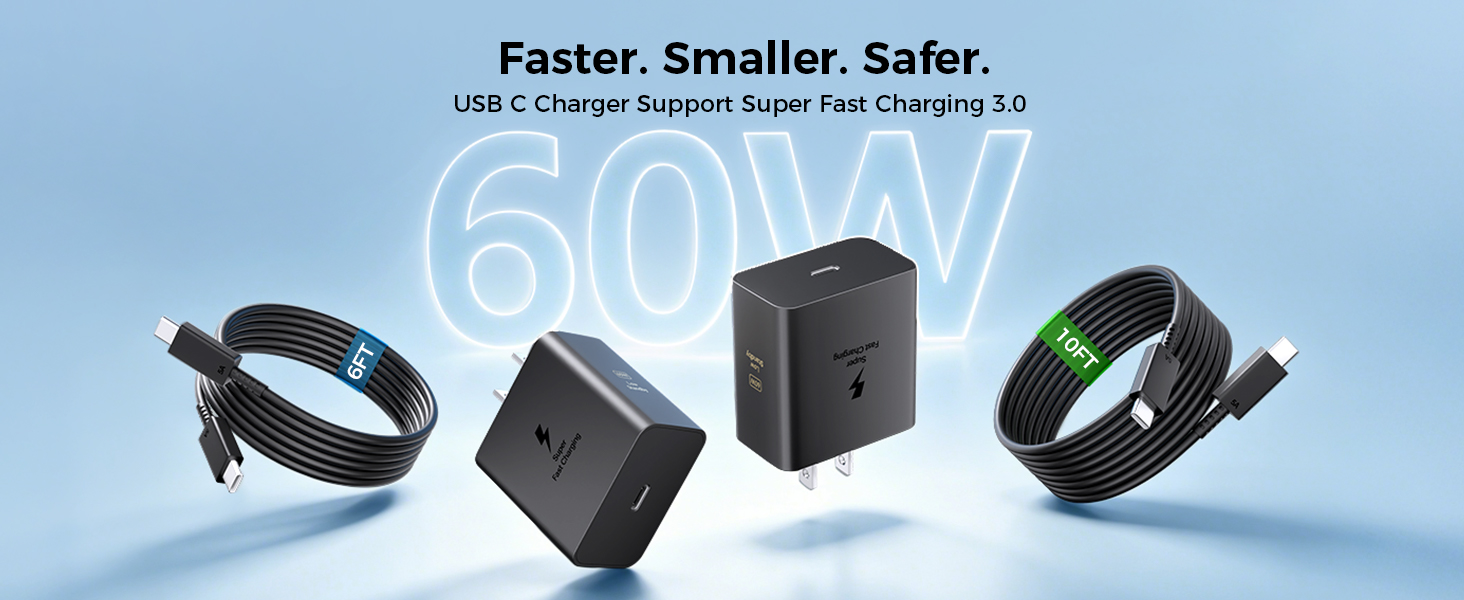 60W Super Fast Charger USB C