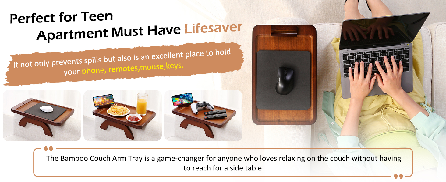 couch arm tray