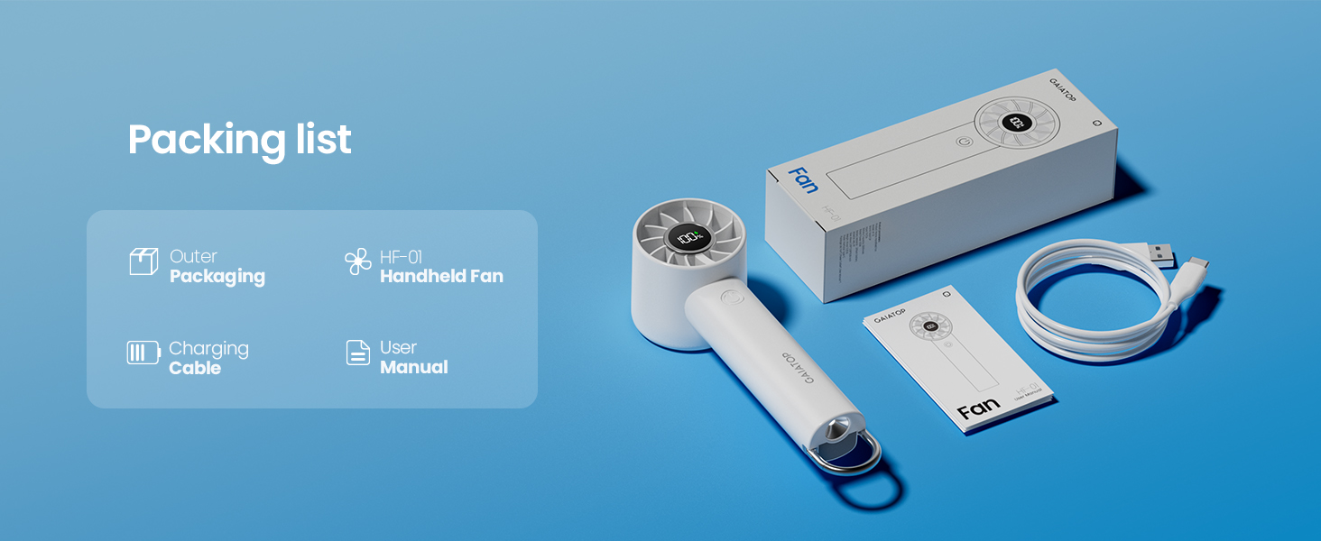 portable handheld fan