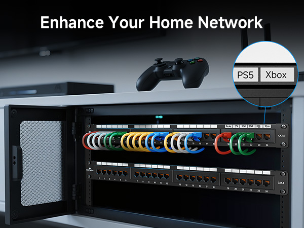 Reliable, High-Quality Gold-Plated RJ45 Ethernet Patch Panel