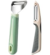 Peeler for Kitchen Set of 2 by PNEATDEZ, 1 Piece Swivel Vegetable Peeler for Potato Carrot, 1 Pie...