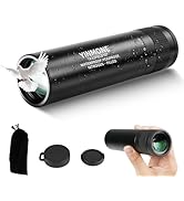 7x32 HD Mini Waterproof Monocular Telescope,with Crystal Vision FMWC BAK4 Lens,Heavy Duty Metal I...