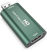 4K Video Capture Card, Cam Link Card, HDMI to USB Record Capture Device 1080P Output for Streamin...