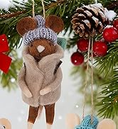 4 Pack Christmas Felt Mice