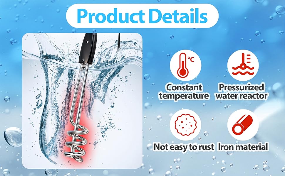 1000W-110V Immersion Water Heater