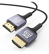 ZeniKon 8K Thin HDMI Cable 3.3FT, Ultra Slim HDMI Cable Flexible HDMI 2.1 Cord 8K@60Hz, 4K@120Hz/...