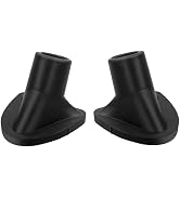 Dwuww 2 Pcs Black Golf Bag Stand Feet Replacement, Wear-Resistent Golf Bag Rubber Feet Replacemen...