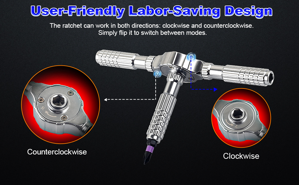 LeCoirrax 40-In-1 Magnetic Screwdriver Set
