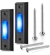 Saillong LED Lighted Doorbell Button Wired, Door Bell Ringer Push Buttons Replacement Garage Door...