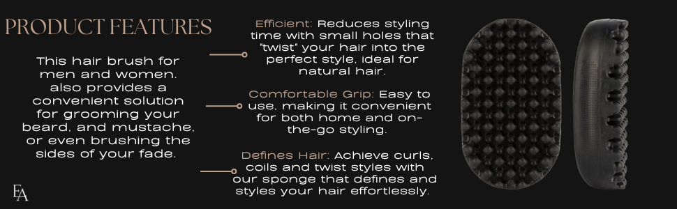Peoduct Features: Efficient, comfortable grip and defines hair
