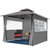 Gazebo for Patio Outdoor Gazebo Canopy UV Protection Canopy Tent for Party Patio BBQ for Patio/Ou...