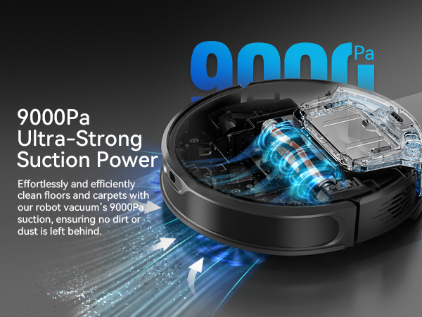 9000Pa Powerful Suction