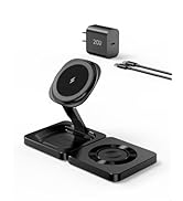 3 in 1 Wireless Charger for Magsafe, Charging Station for iPhone 16, Apple Watch S10, AirPods 4, ...