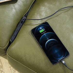 Ultra-Slim Black Charging Station 