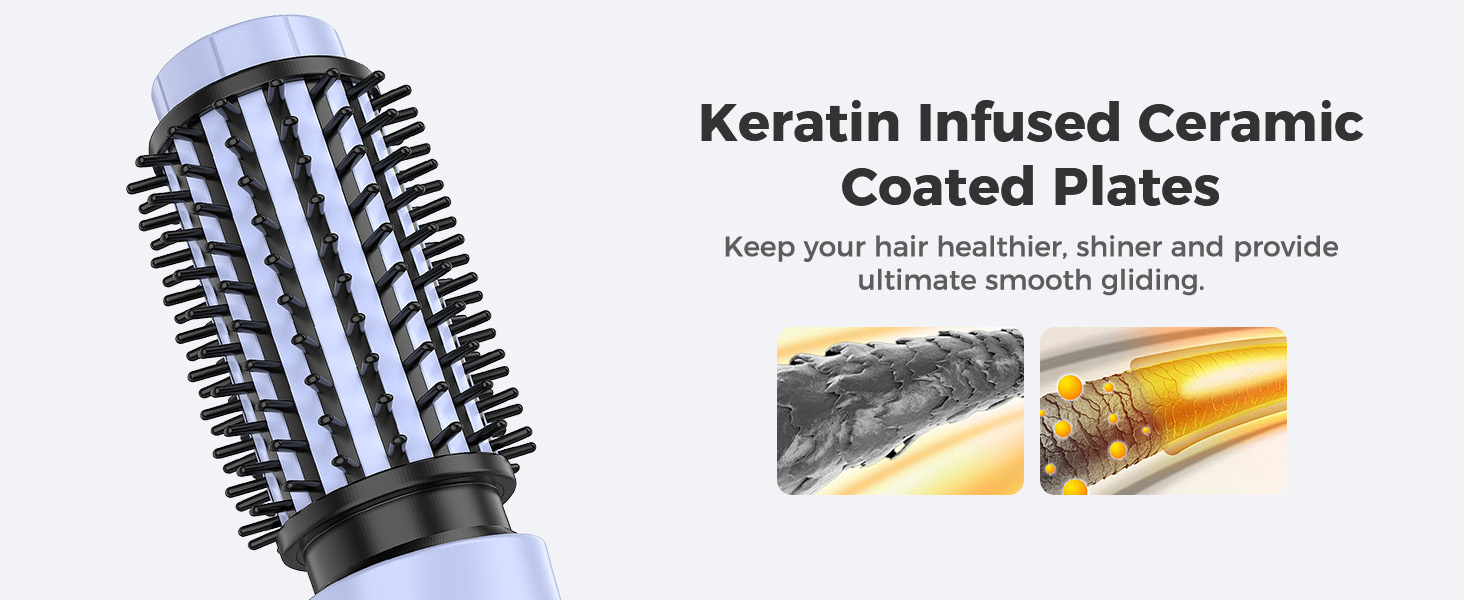 cordless curling iron mini brush short hair