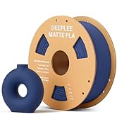 DEEPLEE Matte PLA Filament 1.75mm, 3D Printer Filament Dimensional Accuracy +/- 0.02mm, No Cloggi...