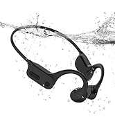 Tayogo Swimming Headphones, IPX68 Waterproof Bone Conduction Headphone Bluetooth 5.4, Open Ear He...
