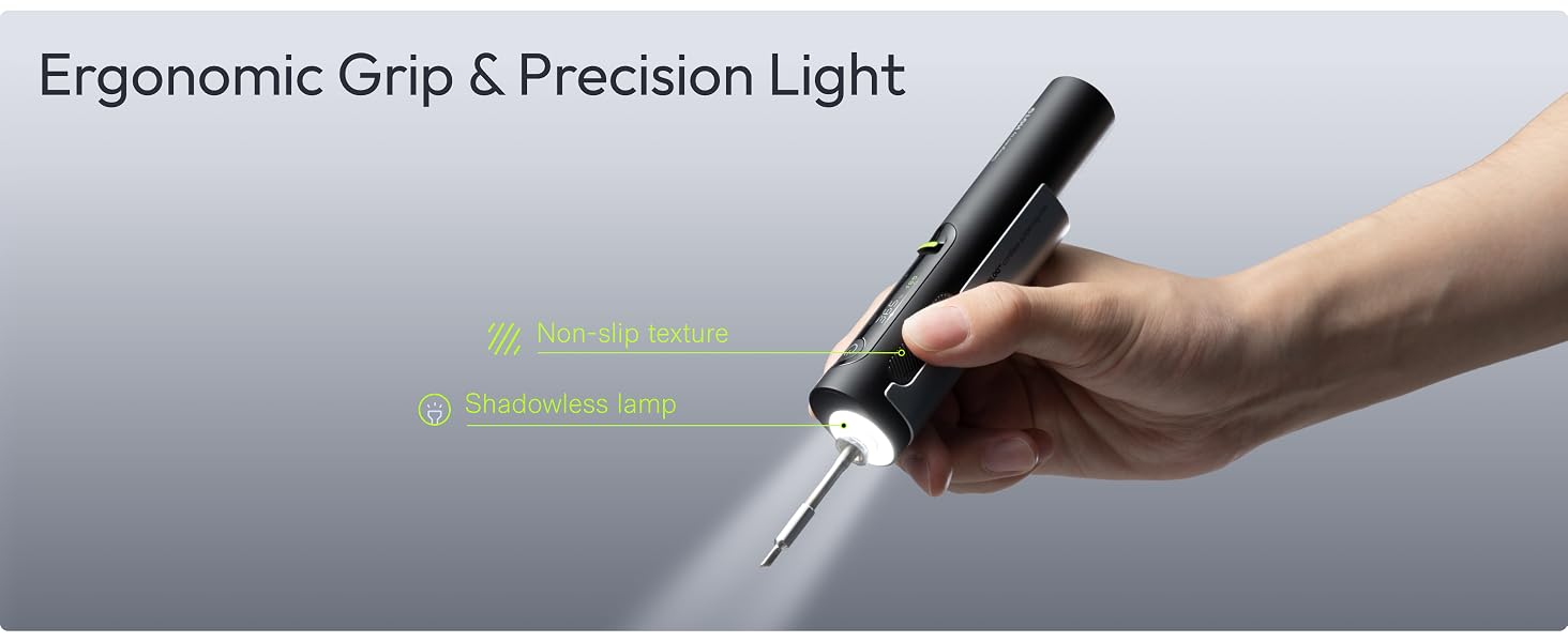 Ergonomic Grip &amp;amp; Precision Light